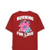 Wholesale PROJ3CT T-Shirt S1 Burning 59999_7921 Red-Red Man