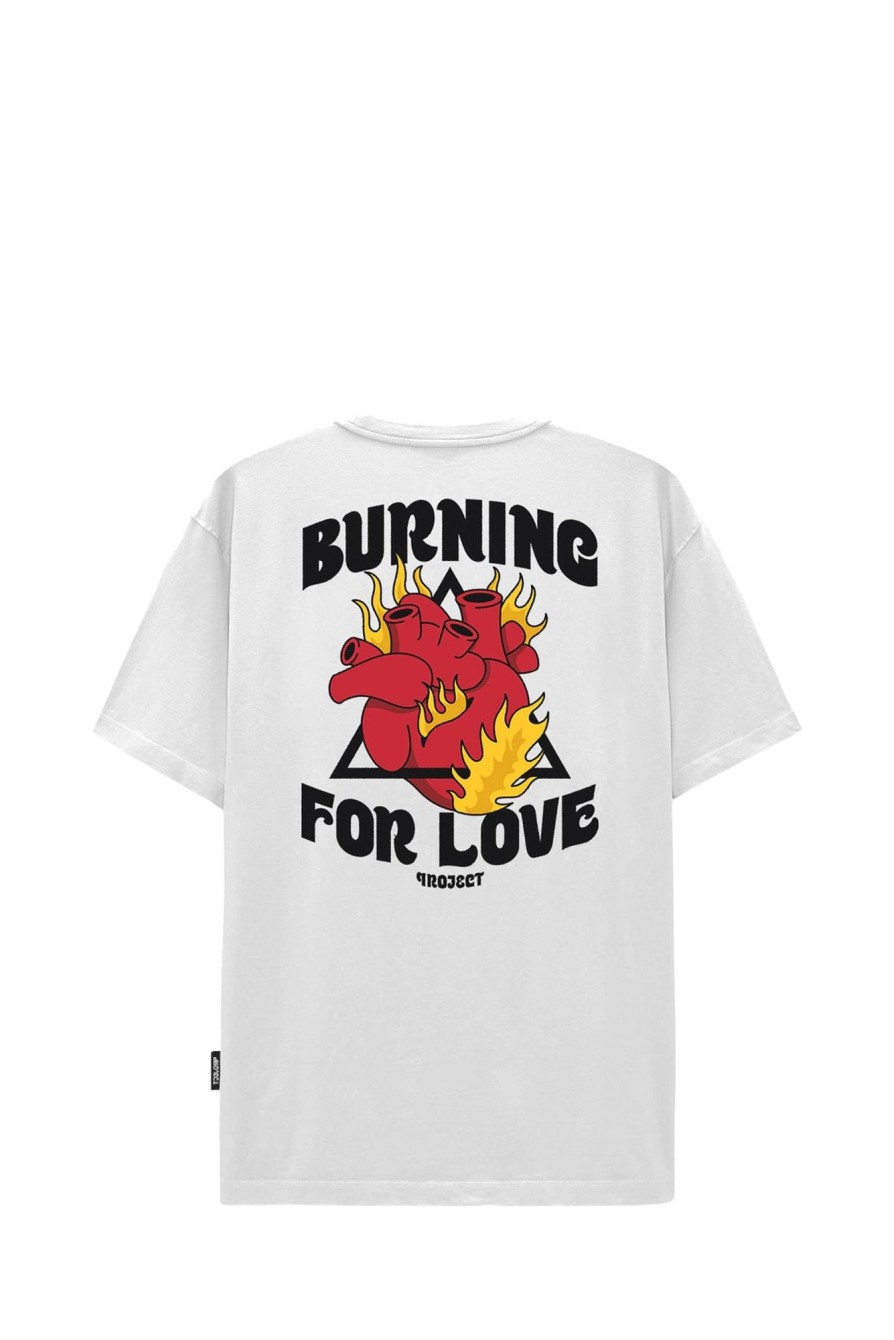 Hot PROJ3CT T-Shirt S1 Burning 59999_8036 White-White Man