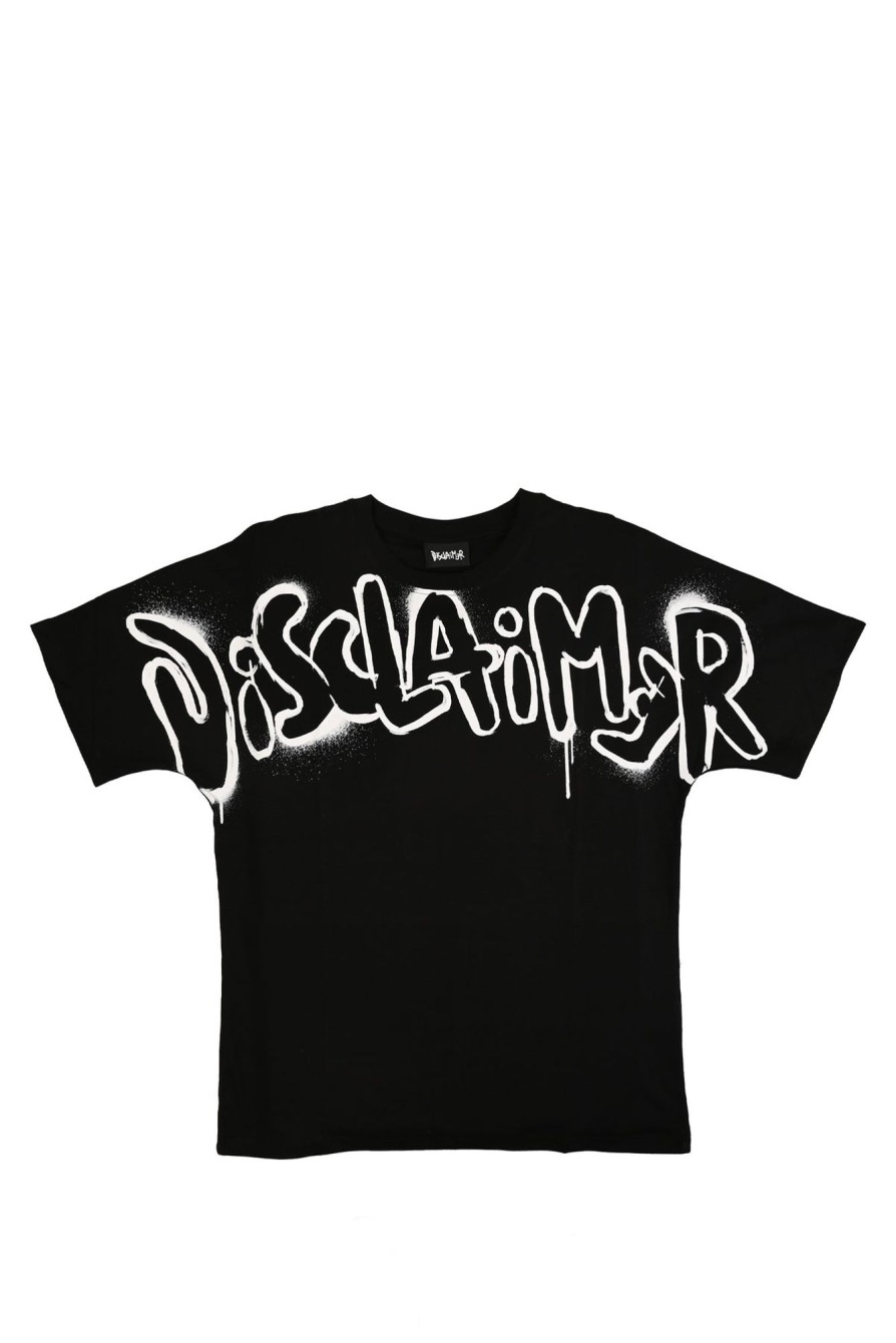 Wholesale DISCLAIMER T-Shirt 24Eds54214 60031_7948 Nero-Nero Man