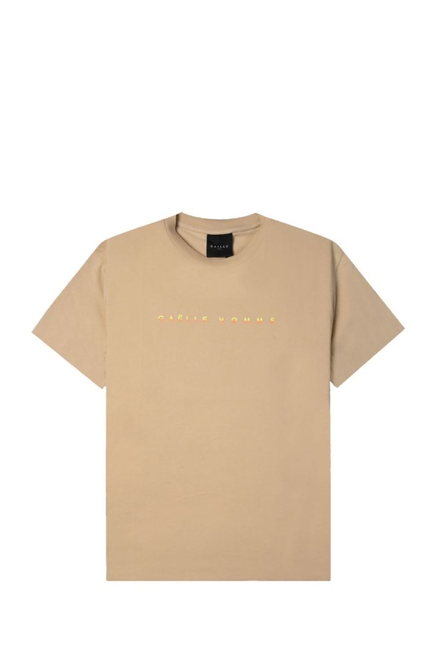 Wholesale GAËLLE PARIS T-Shirt Gaabm00121 59763_30305 Beige-Be00 Man