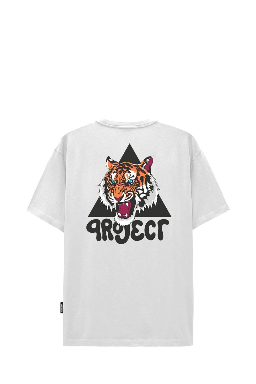 Clearance PROJ3CT T-Shirt S1 Tiger 6 White