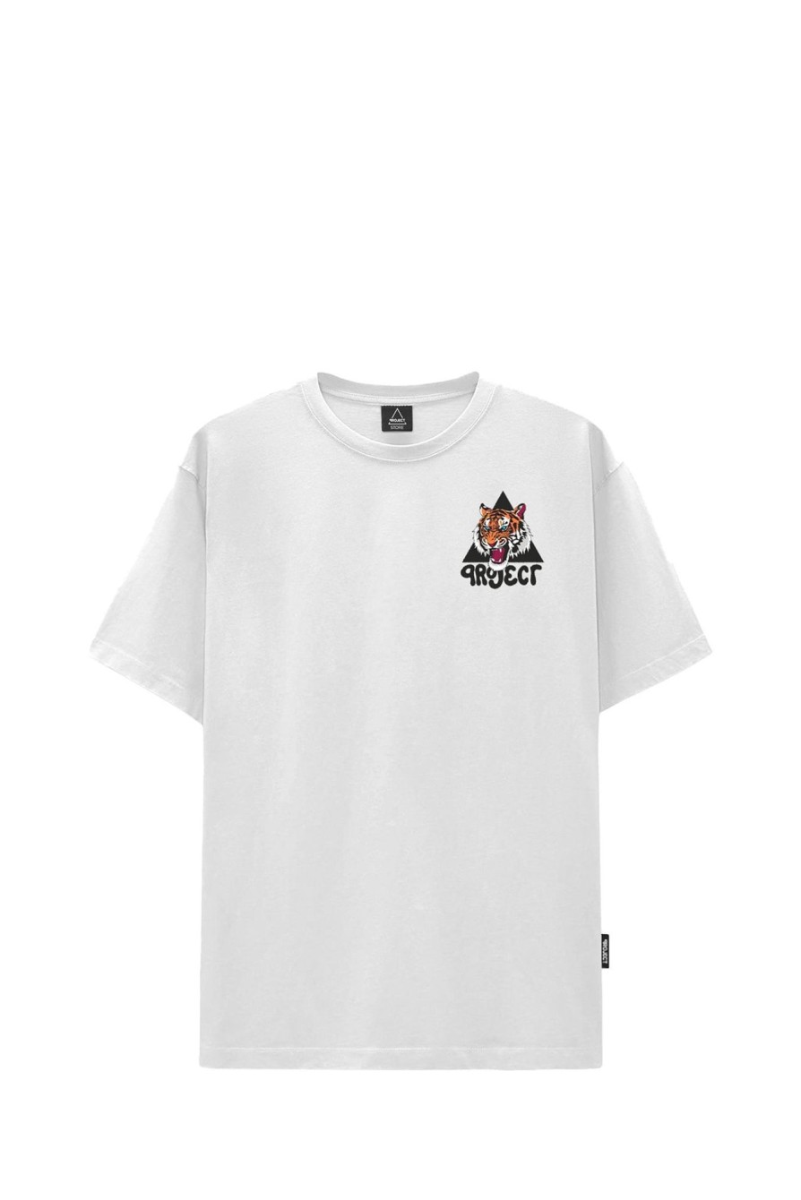 Clearance PROJ3CT T-Shirt S1 Tiger 6 White