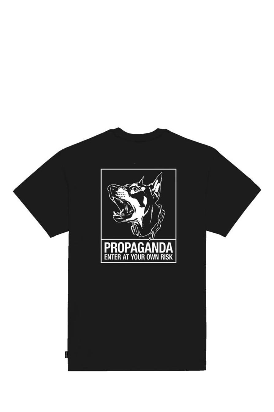 Clearance PROPAGANDA T-Shirt Risk Prts792 59711_8386 Black-Black Man