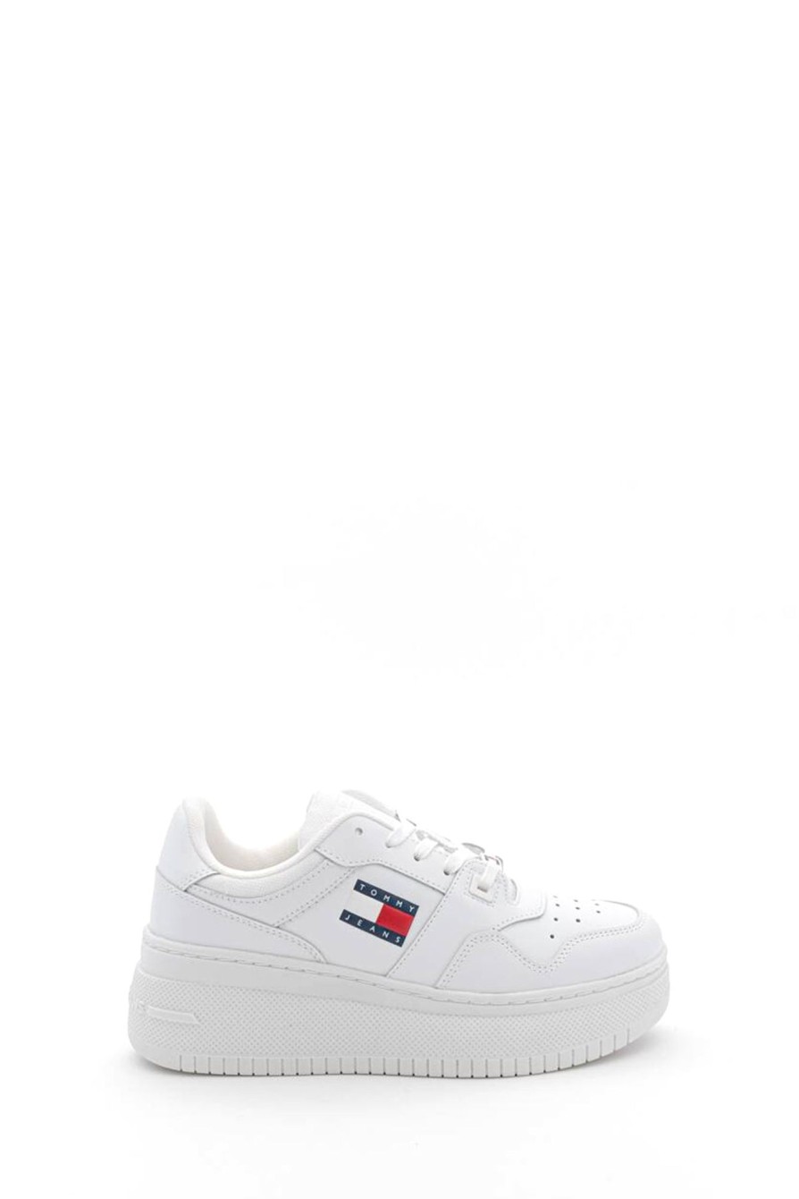 Hot TOMMY JEANS W Retrobasket Flatform En02506 59539_30234 White-Ybs Wmn