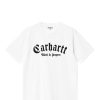 New CARHARTT WIP T-Shirt I032875 59235_27712 White/Blk-00A.Xx Man