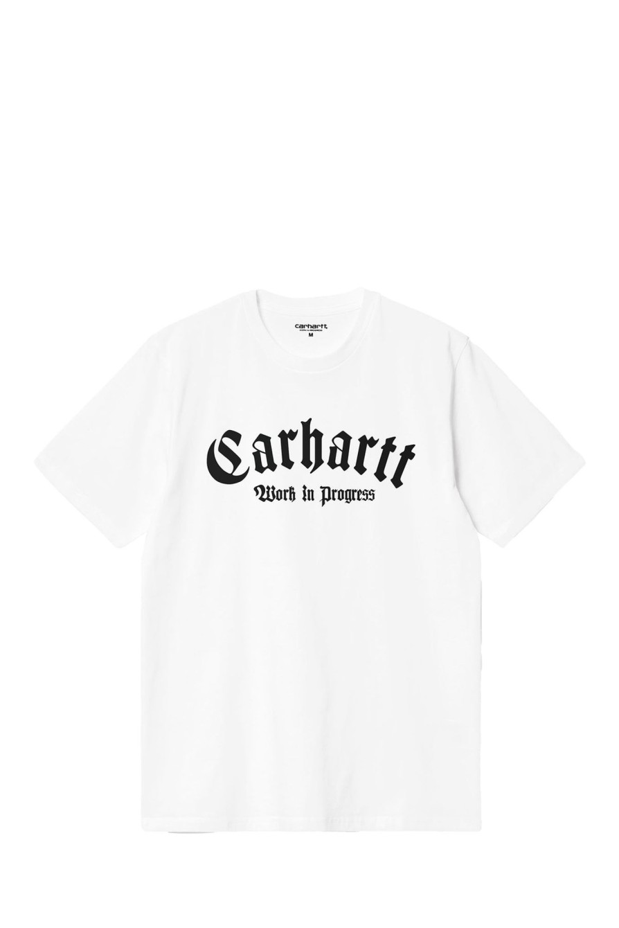 New CARHARTT WIP T-Shirt I032875 59235_27712 White/Blk-00A.Xx Man