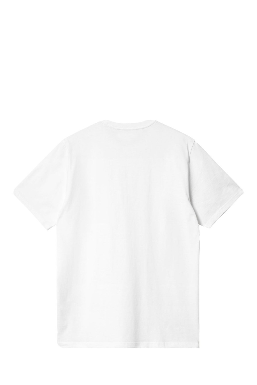 New CARHARTT WIP T-Shirt I032875 59235_27712 White/Blk-00A.Xx Man