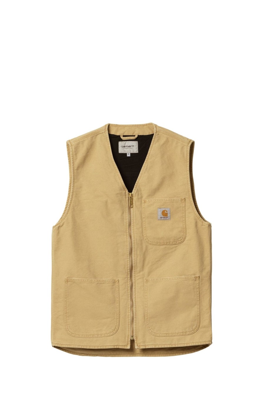 Wholesale CARHARTT WIP Vest I031521 59942_30401 Bourbon Aged-1Yh.3K Man