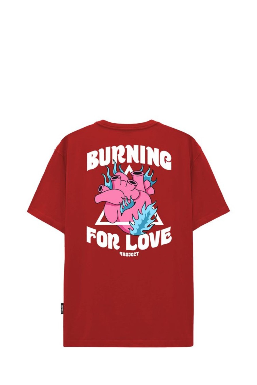 Clearance PROJ3CT T-Shirt S1 Burning 59999_7921 Red-Red Man