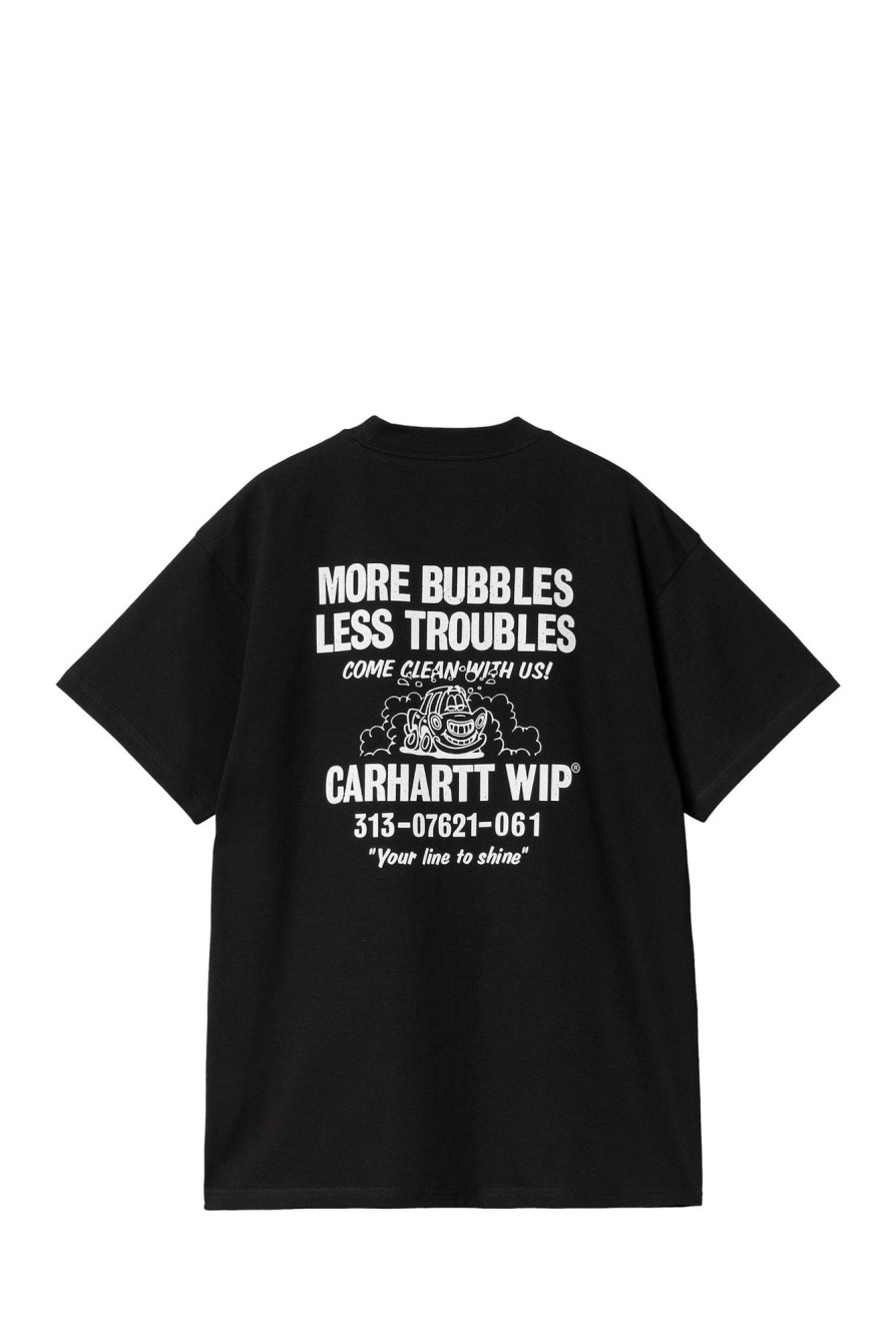 Hot CARHARTT WIP T-Shirt I033187 59950_25242 Black/White-0D2.Xx Man