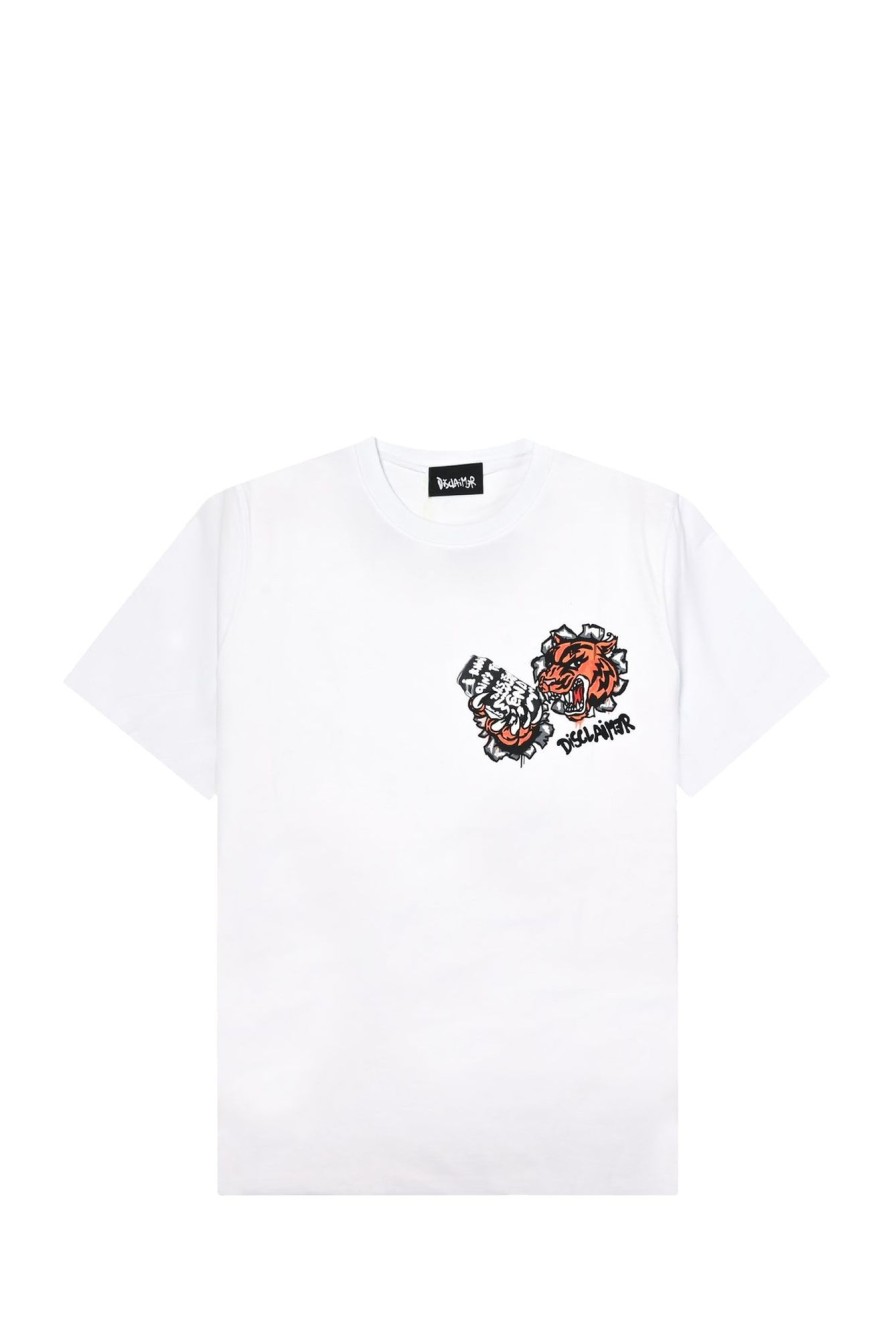 Online DISCLAIMER T-Shirt 24Eds54445 60042_8427 Bianco-Bianco Man