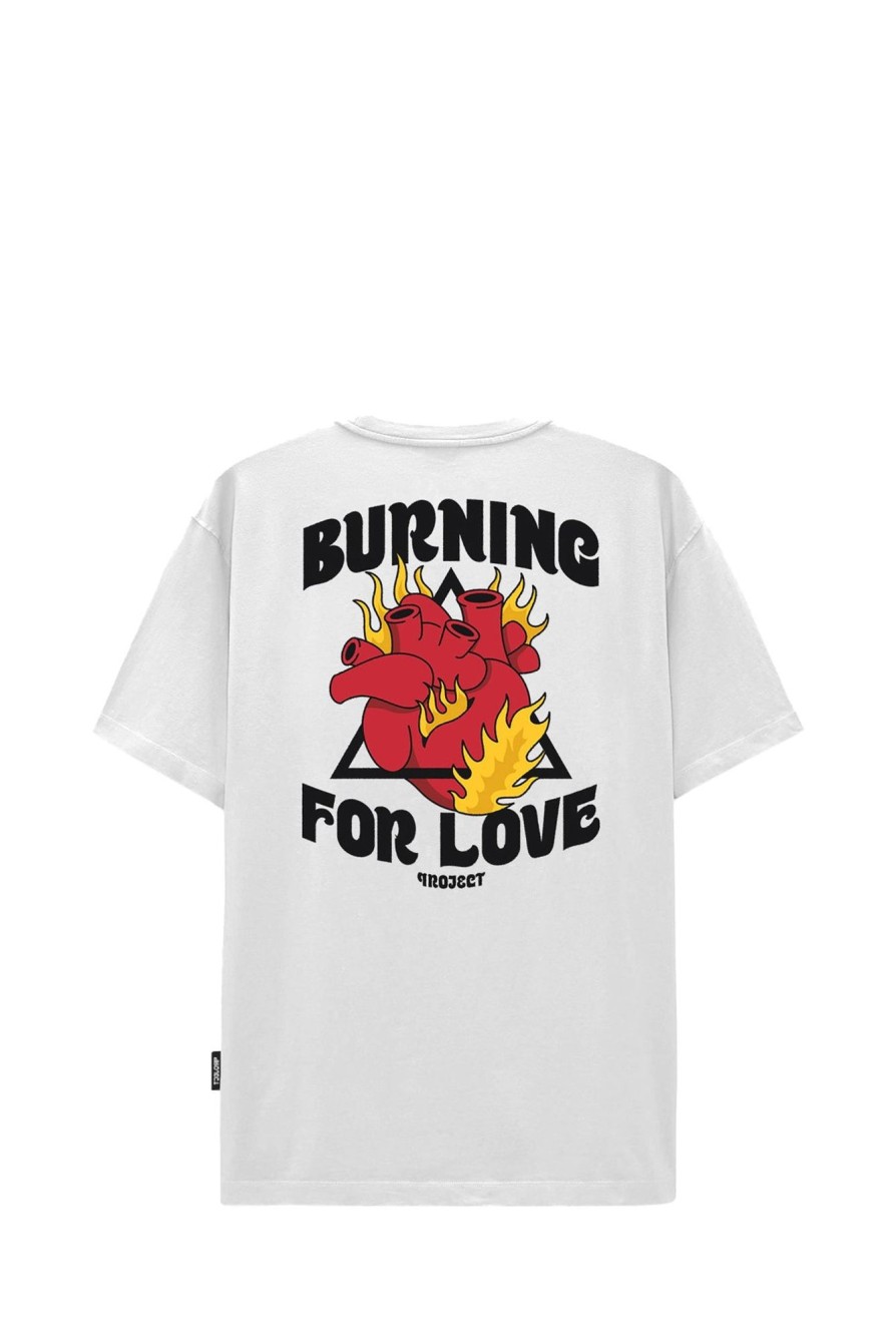 Best PROJ3CT T-Shirt S1 Burning 59999_8036 White-White Man