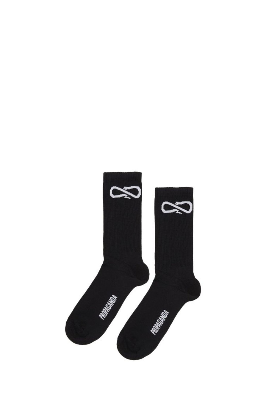 Clearance PROPAGANDA Socks Logo Prac316 59685_8386 Black-Black Man