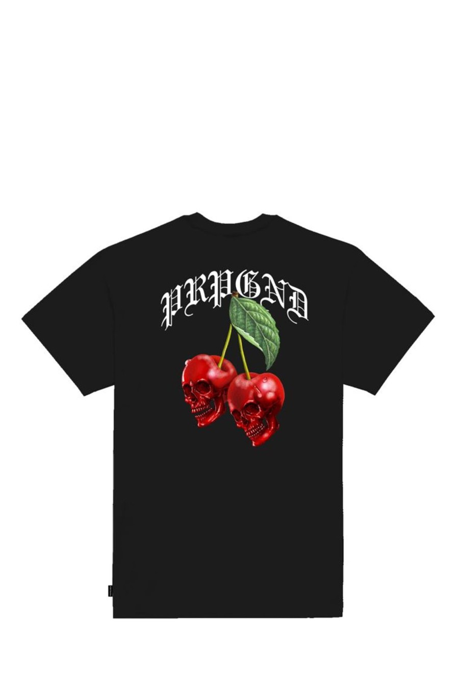 New PROPAGANDA T-Shirt Cherry Prts700 59664_8386 Black-Black Man