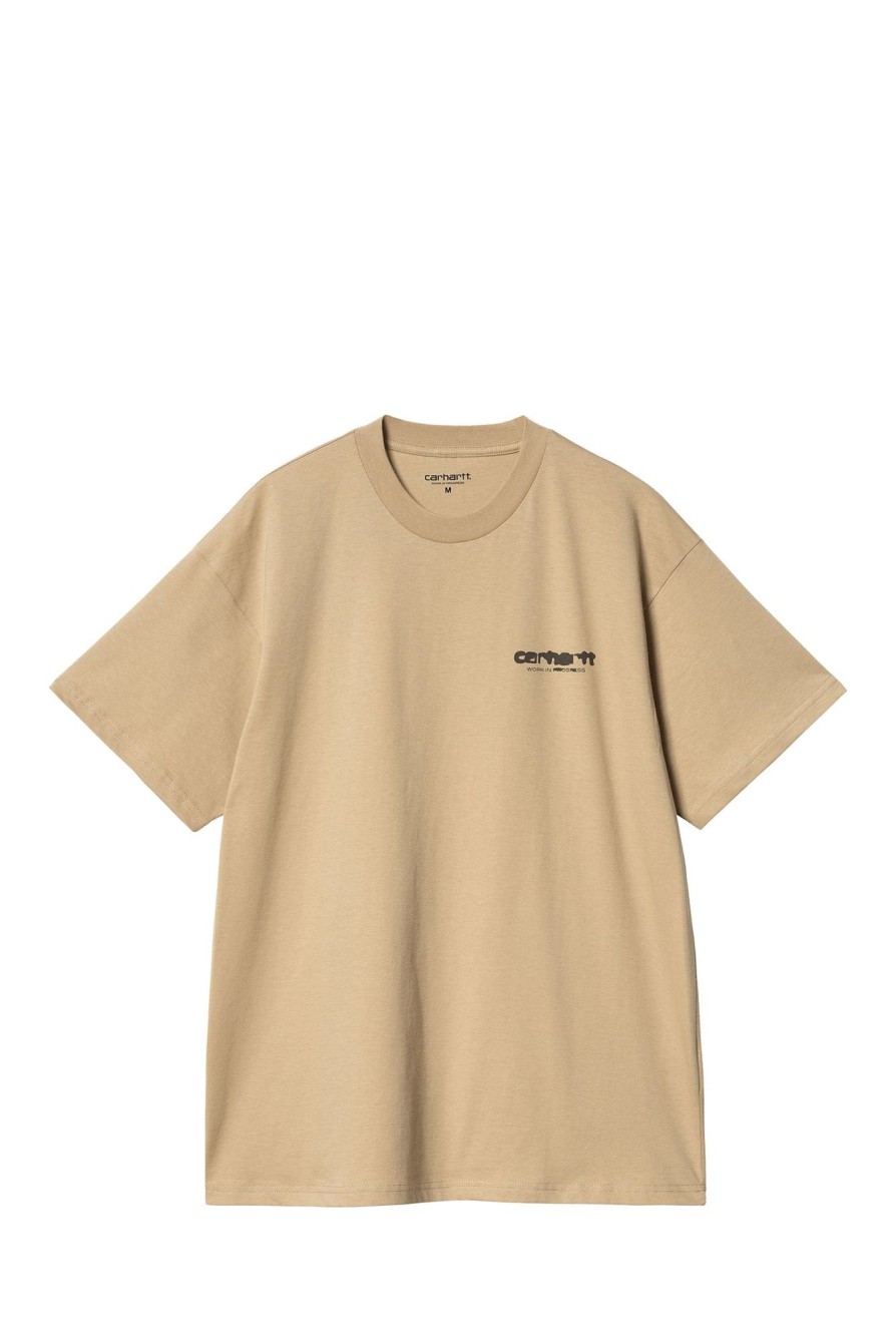 New CARHARTT WIP T-Shirt I032878 59236_30089 Sable/Tobacco-20F.Xx Man