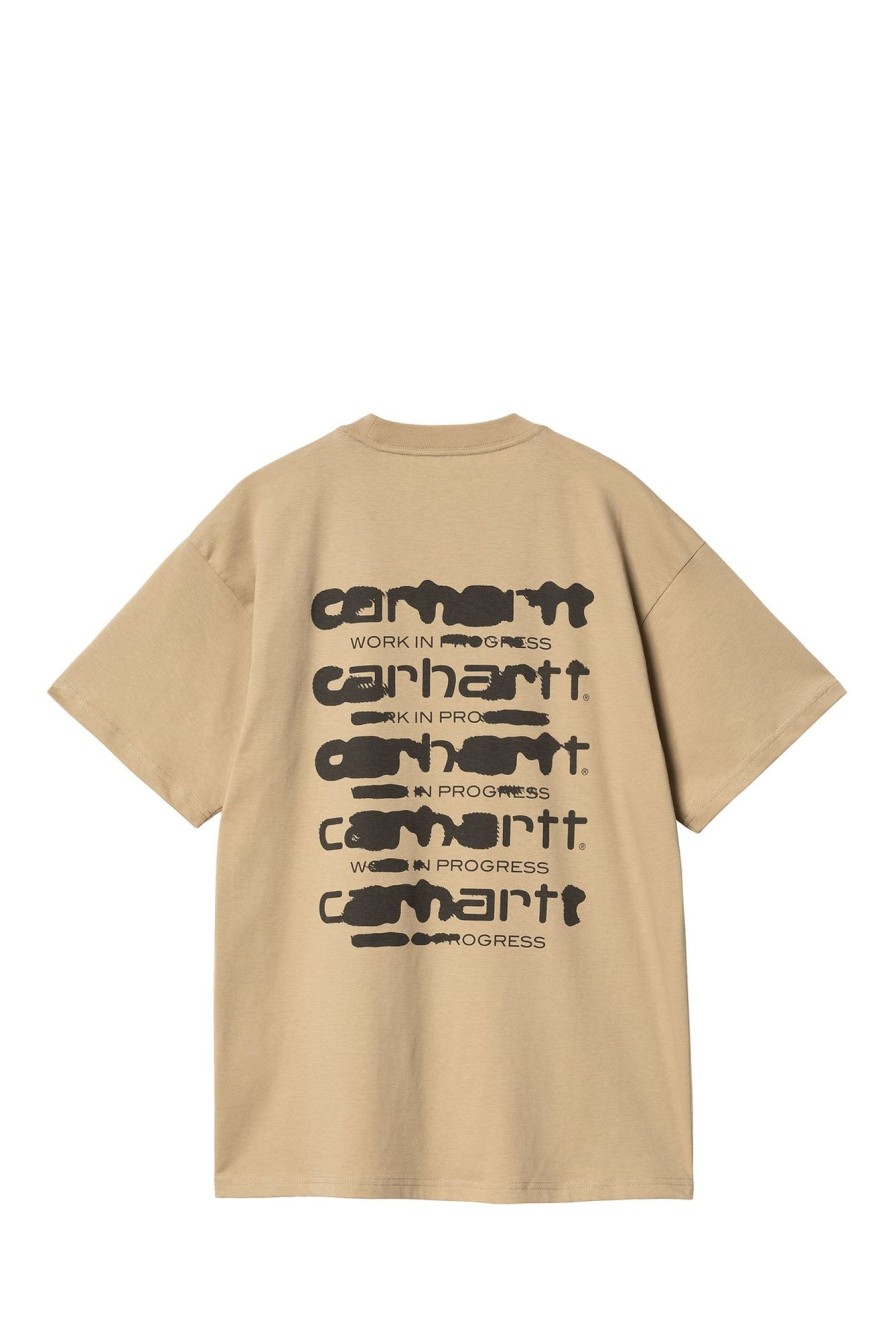 New CARHARTT WIP T-Shirt I032878 59236_30089 Sable/Tobacco-20F.Xx Man