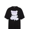 Online DISCLAIMER W T-Shirt 24Eds54356 60017_7948 Nero-Nero Wmn