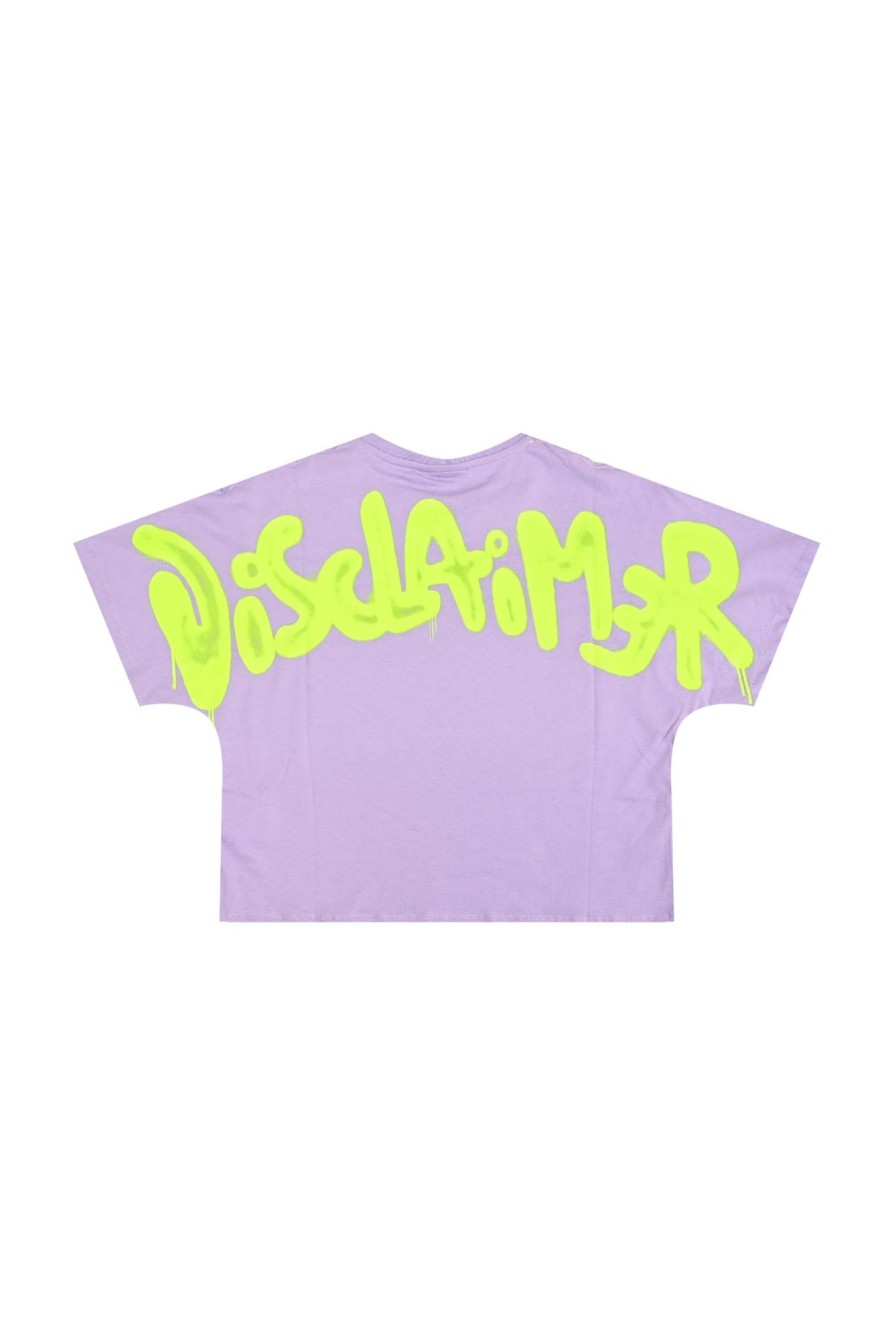 Wholesale DISCLAIMER W T-Shirt 24Eds54303 60020_30451 Lilla/Verd-Llla/Verd Wmn