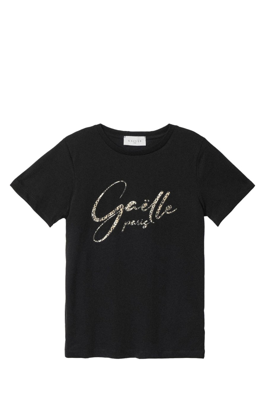 Wholesale GAËLLE PARIS W T-Shirt Gaabw00342 59795_30306 Nero-Ne01 Wmn