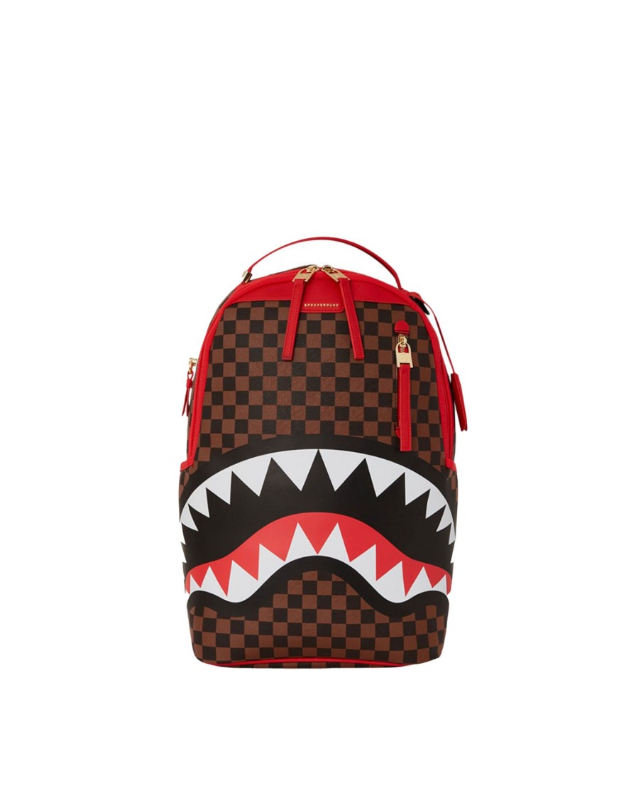 Hot SPRAYGROUND Red Sharksinparis Bkpack 910B5501Nsz 58254_29595 Red Sharks-Red Shark Man