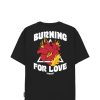 Wholesale PROJ3CT T-Shirt S1 Burning 59999_8386 Black-Black Man