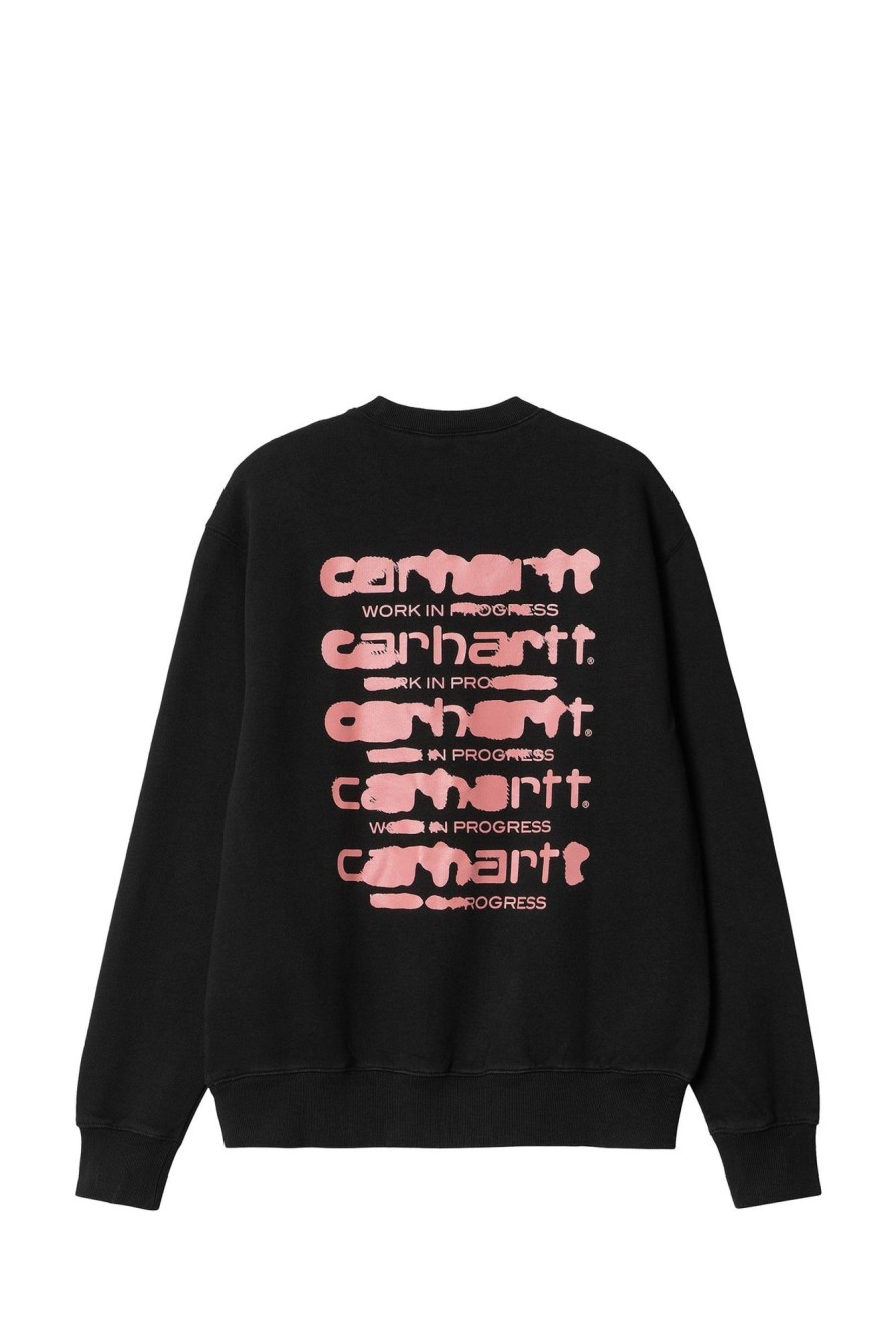 Wholesale CARHARTT WIP Felpa I032866 59234_30085 Black/Pink-0Ix.06 Man