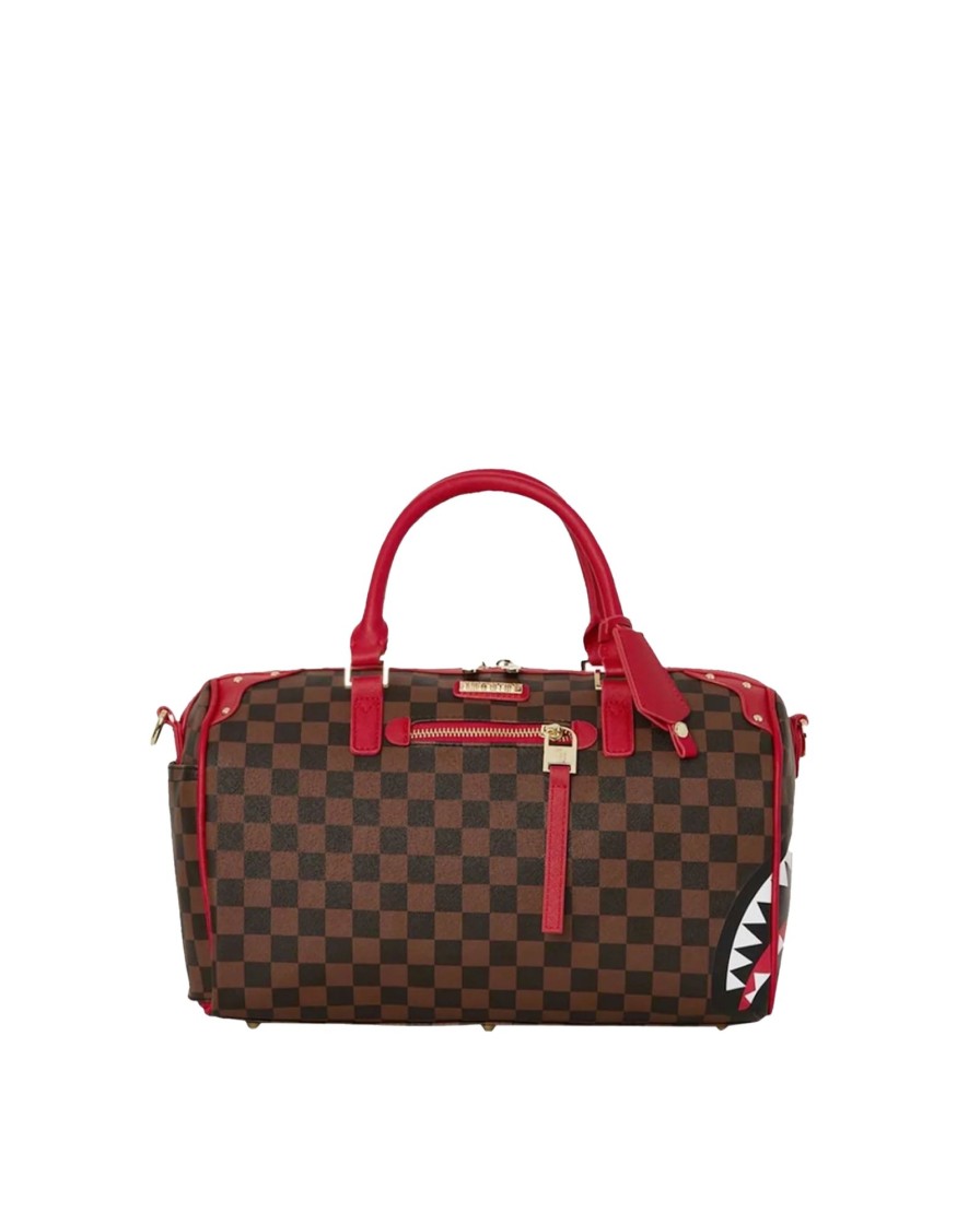 New SPRAYGROUND Red Sharksinparis Miniduffle 910D5598Nsz 58253_29595 Red Sharks-Red Shark Man