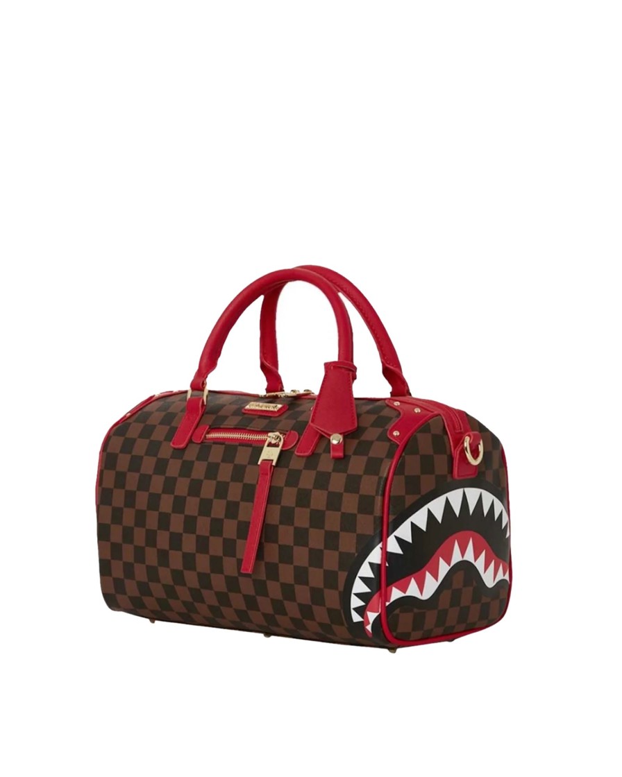 New SPRAYGROUND Red Sharksinparis Miniduffle 910D5598Nsz 58253_29595 Red Sharks-Red Shark Man