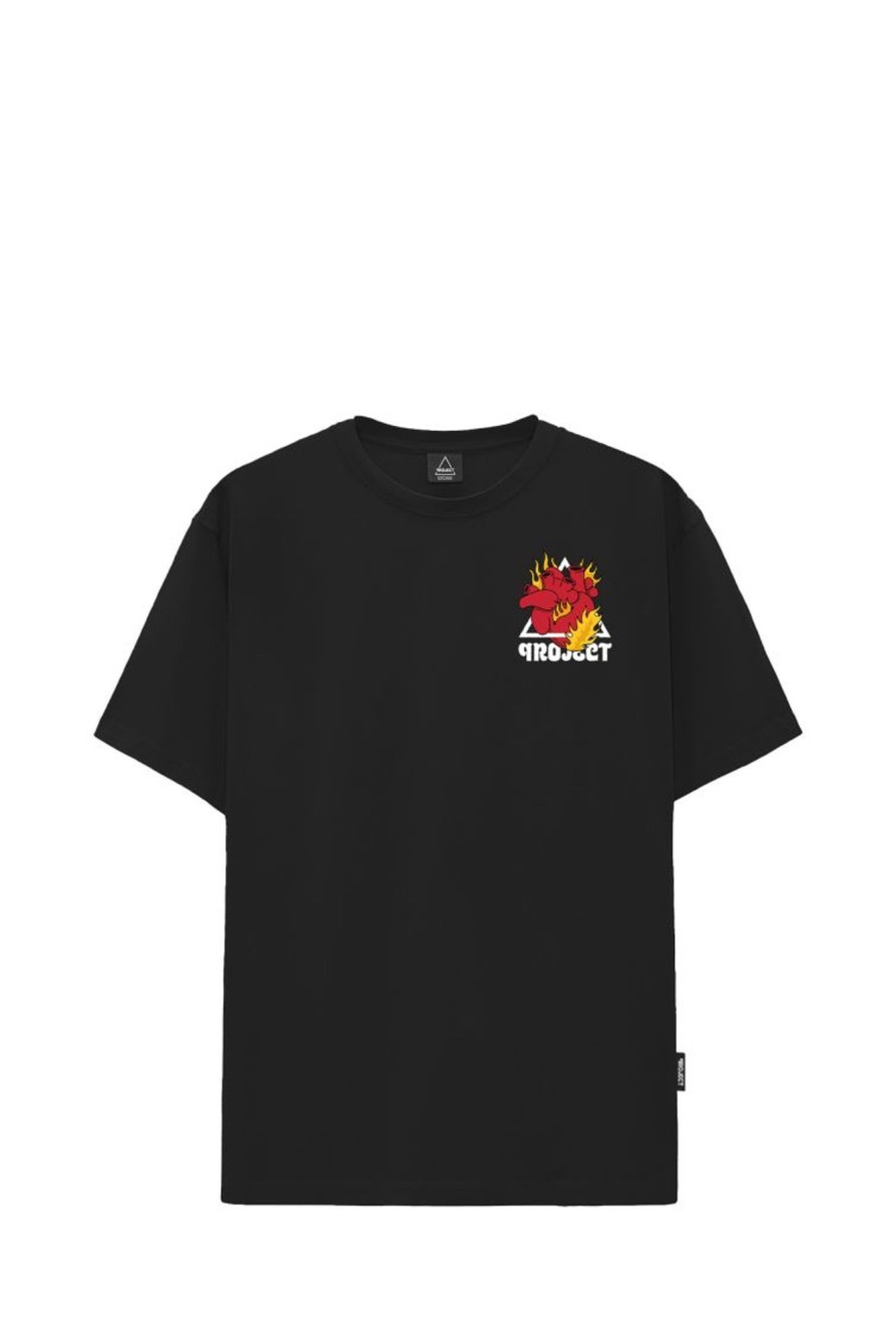 Online PROJ3CT T-Shirt S1 Burning 59999_8386 Black-Black Man